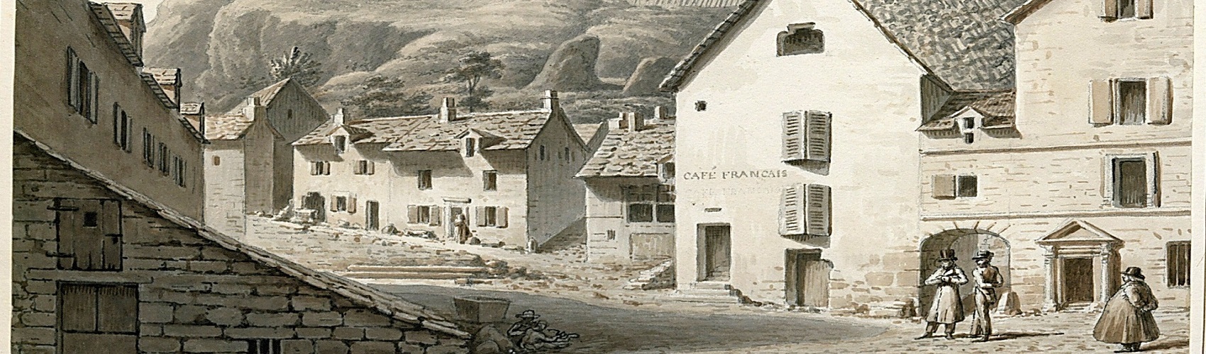 Rénovation d'une tour demi ronde à couverture de lauze et d'un toit atenant  en tuile sur la commune de Crémieu en région Rhones Alpes - CARTON LECRAZ